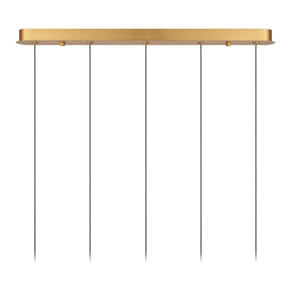 Lucide 13497/16/02 DILENKO - Lampa wisząca - LED ściemnialna - 5x3.5W 2700K - matowe złoto - mosiądz