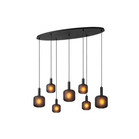 Lucide 45405/07/30 ELOISE - Lampa wisząca - 7xE27 - Czarna