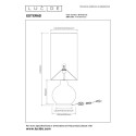 Lucide 10719/81/33 ESTERAD - Lampa podłogowa - 34 cm - 1xE27 - Zielona
