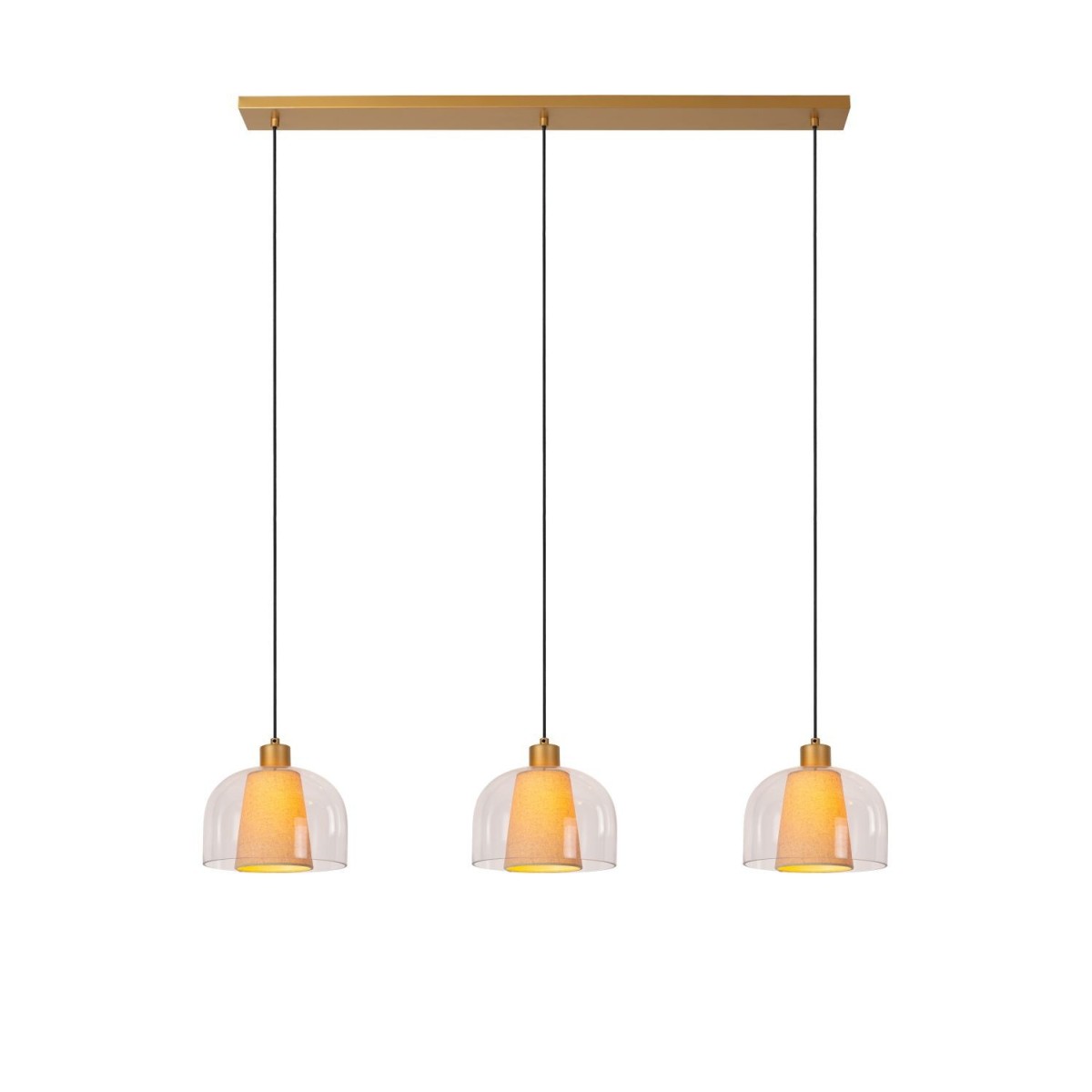 Lucide 30460/03/60 GUNHILD - Lampa wisząca - 3xE27 - Przezroczysta