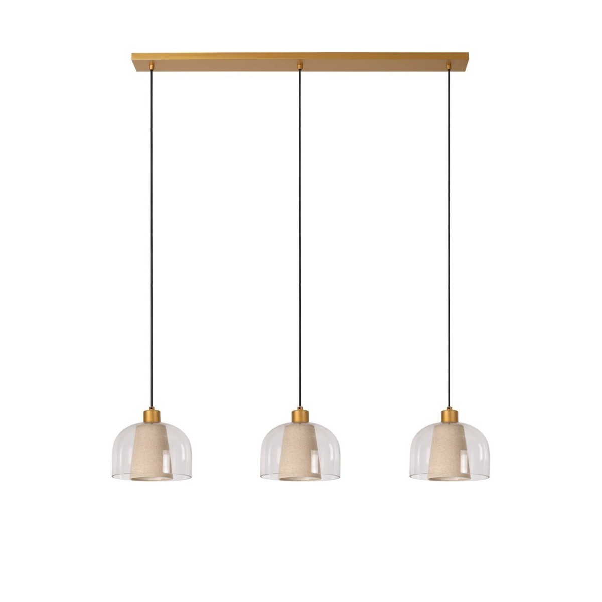 Lucide 30460/03/60 GUNHILD - Lampa wisząca - 3xE27 - Przezroczysta