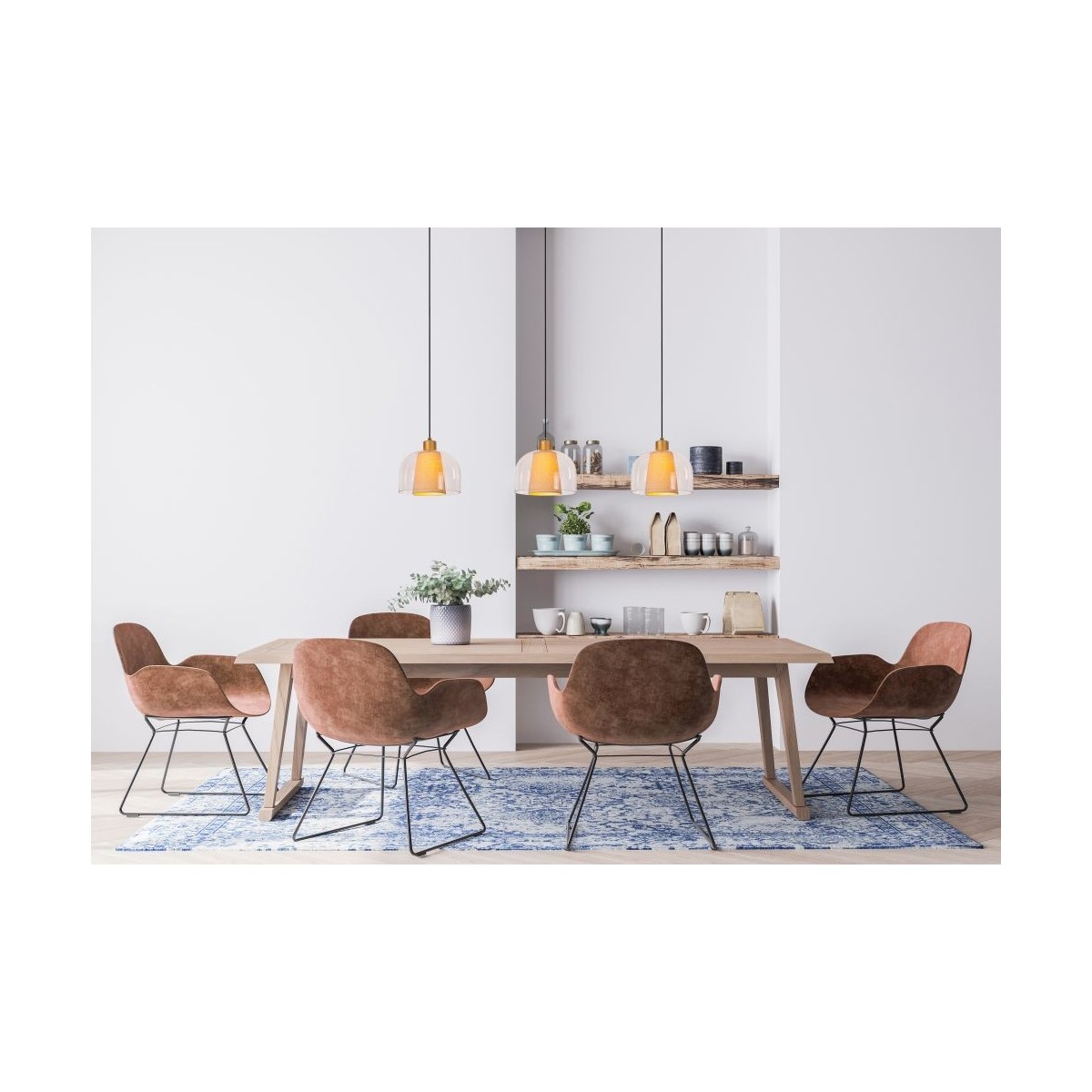 Lucide 30460/03/60 GUNHILD - Lampa wisząca - 3xE27 - Przezroczysta