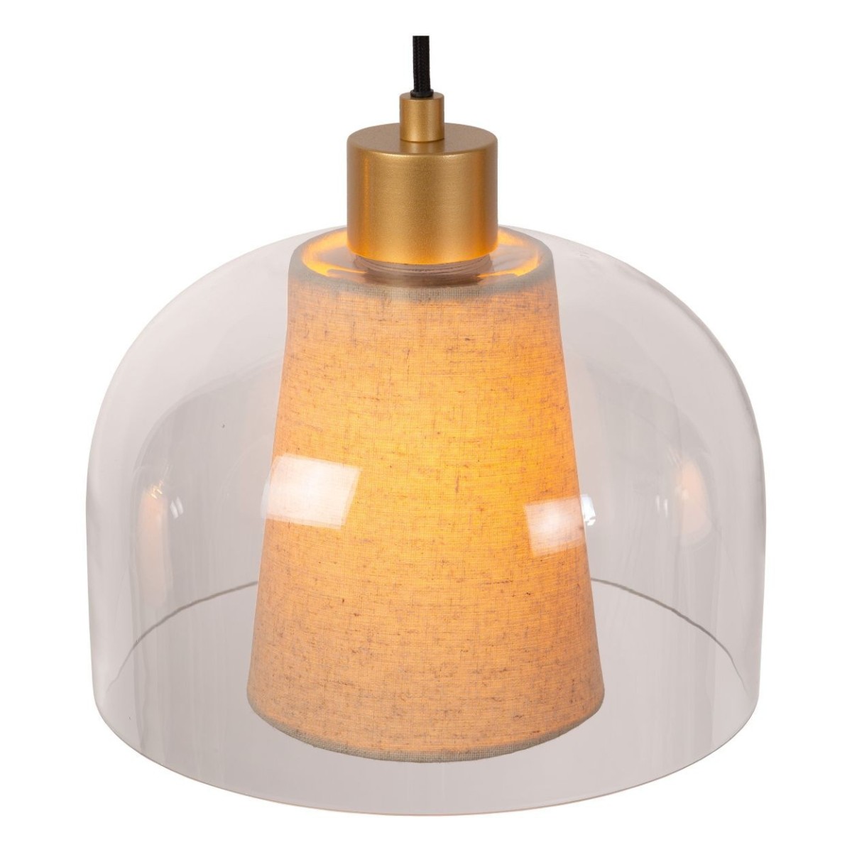 Lucide 30460/03/60 GUNHILD - Lampa wisząca - 3xE27 - Przezroczysta