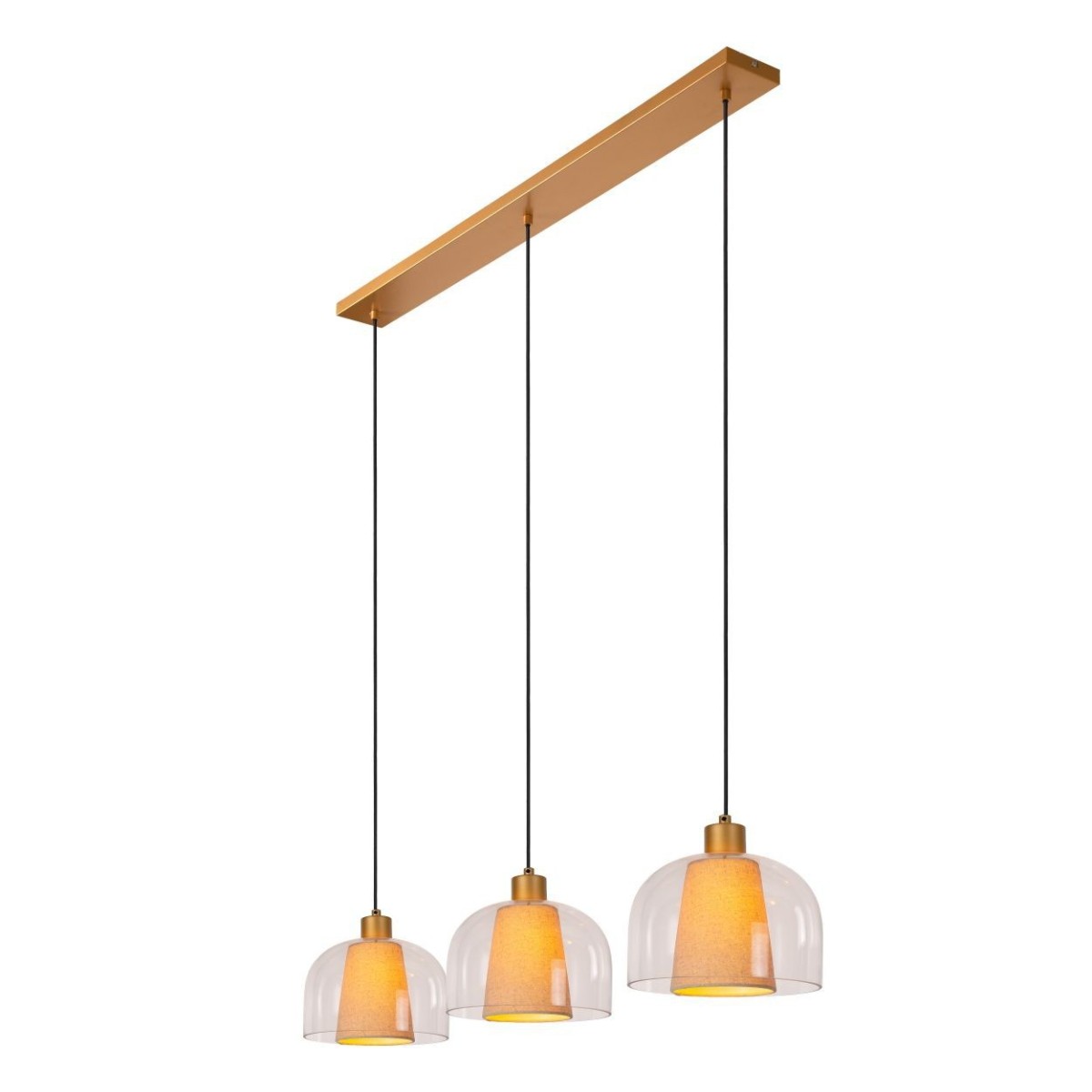 Lucide 30460/03/60 GUNHILD - Lampa wisząca - 3xE27 - Przezroczysta