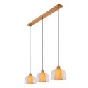Lucide 30460/03/60 GUNHILD - Lampa wisząca - 3xE27 - Przezroczysta