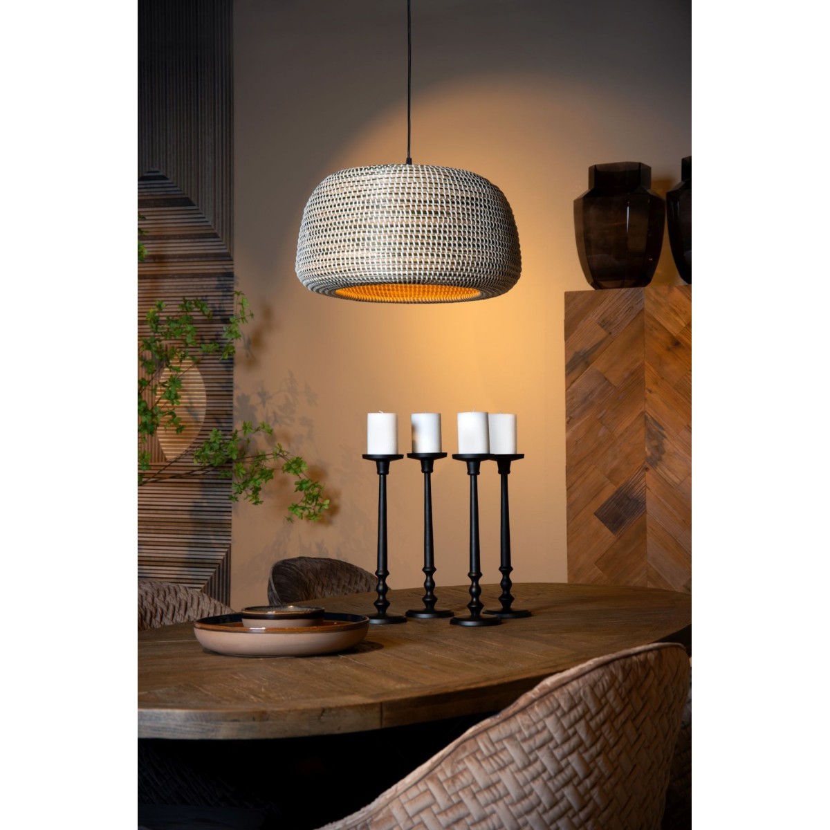 Lucide 10450/47/43 MADUKA - Lampa wisząca - 1xE27 - Brązowy | Premium