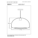 Lucide 10450/47/43 MADUKA - Lampa wisząca - 1xE27 - Brązowy | Premium
