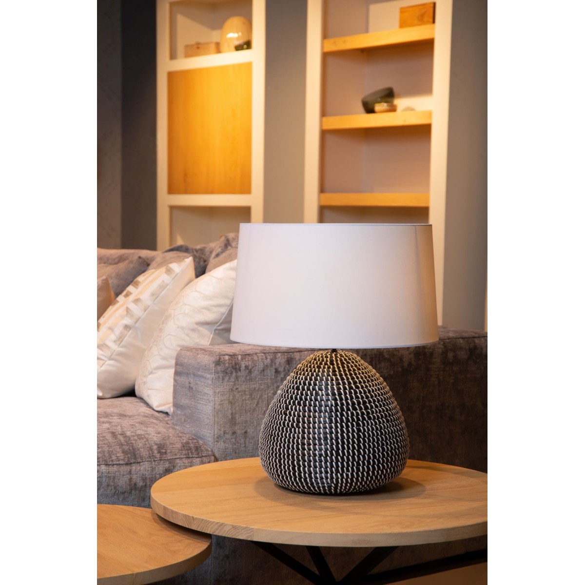 Lucide 10550/81/30 MADUKA - Lampa stołowa - 45 cm - 1xE27 - Czarna | Premium