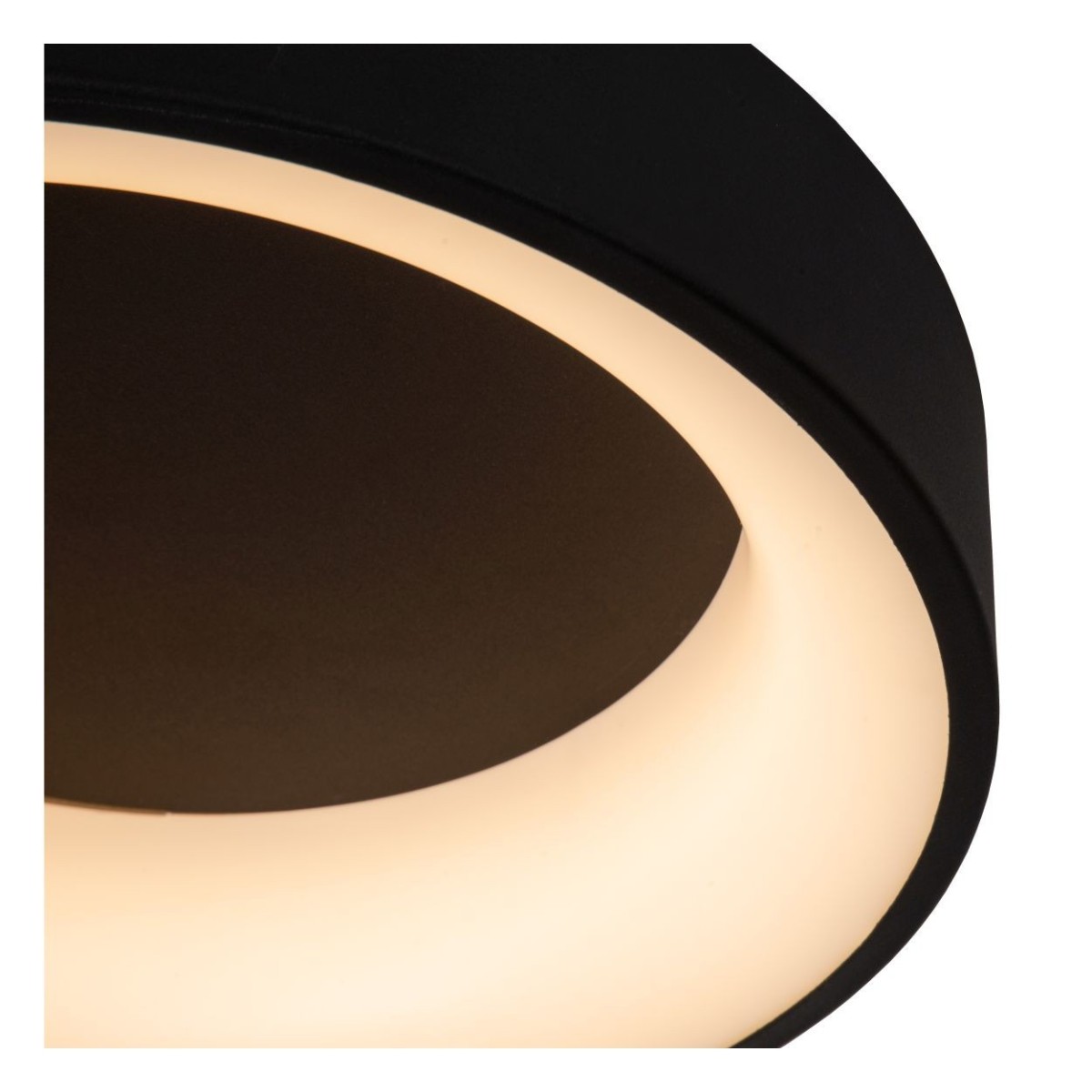 Lucide 36114/18/30 MIRAGE - Lampa sufitowa wpuszczana - 38 cm - Ściemniacz LED - 1x22W 2700K - Czarny