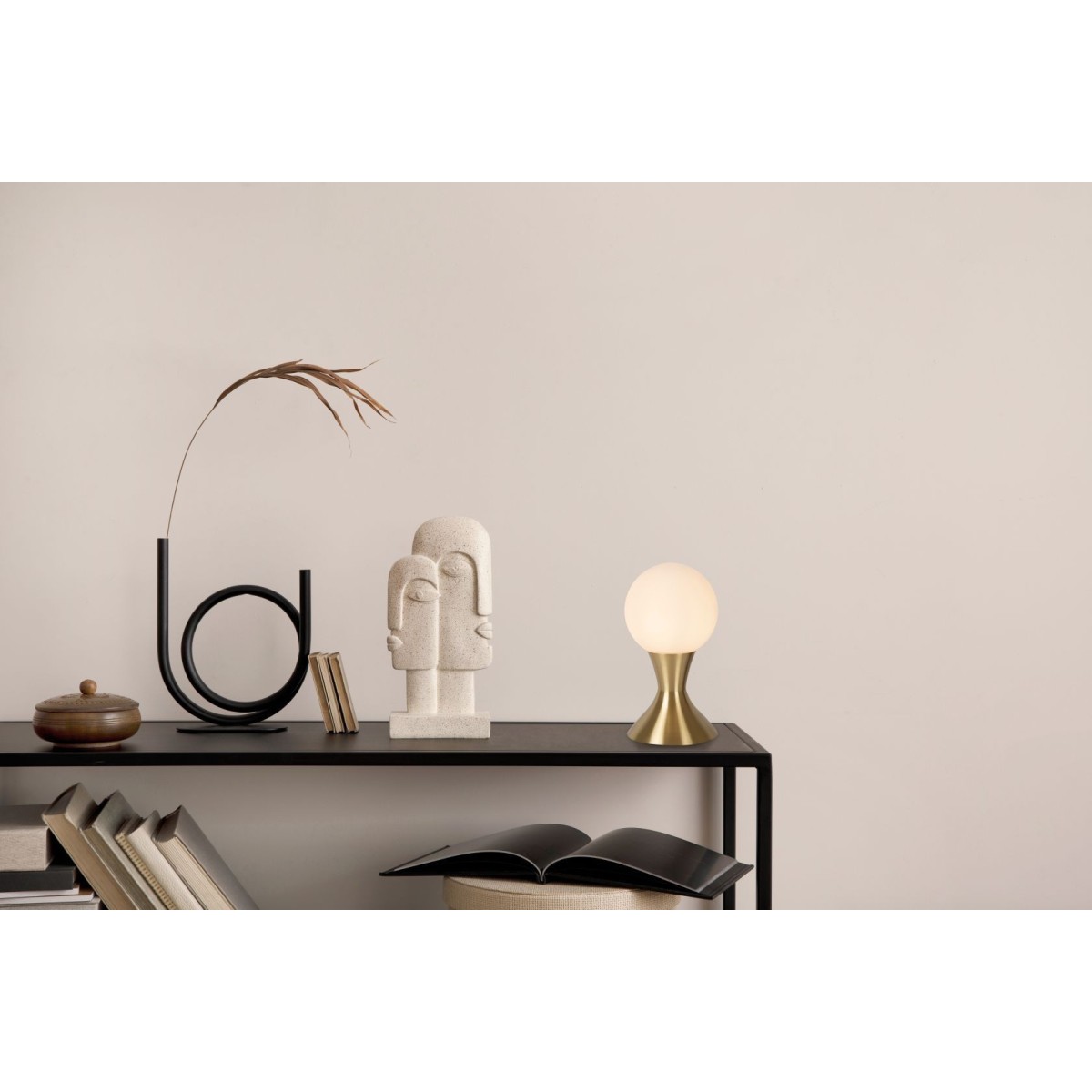 Lucide 25516/01/02 MOYA - Lampa stołowa - 12 cm - 1xG9 - Matowe złoto - Mosiądz