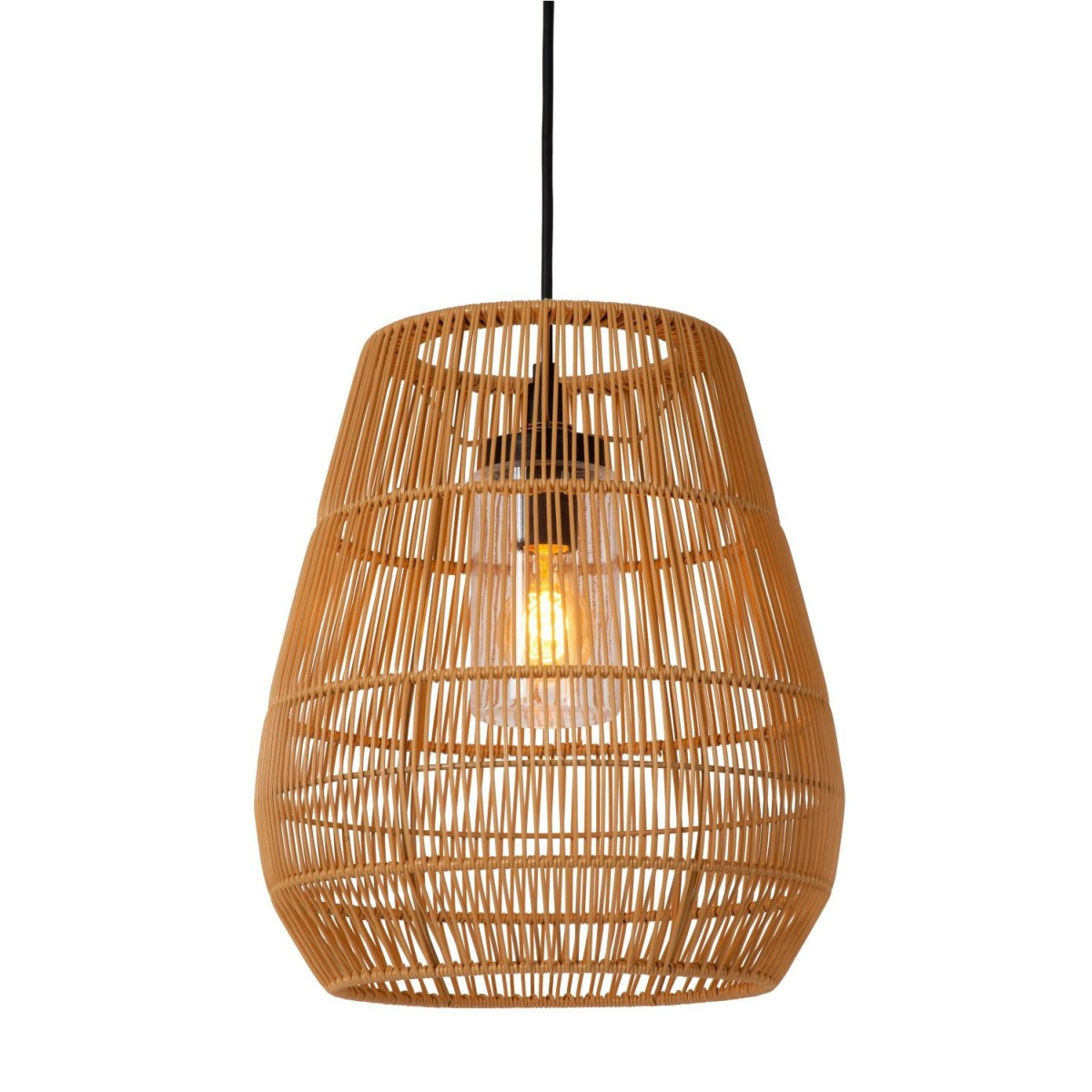 Lucide 03844/01/72 NERIDA - Lampa wisząca do wewnątrz i na zewnątrz - 35 cm - 1xE27 - IP44 - Naturalna