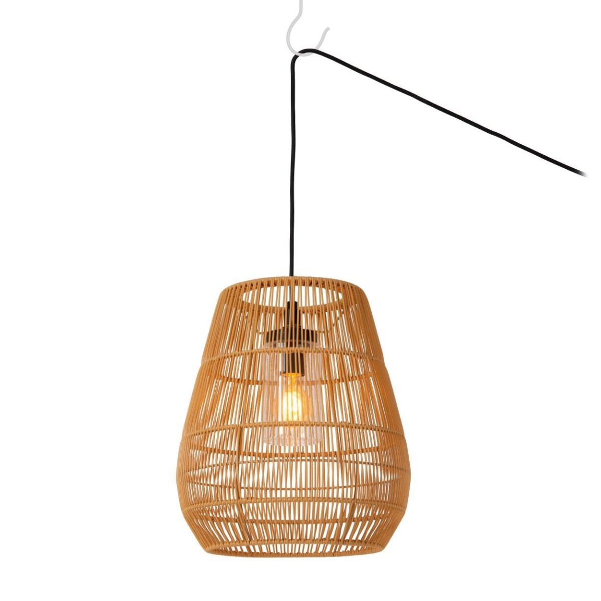 Lucide 03844/01/72 NERIDA - Lampa wisząca do wewnątrz i na zewnątrz - 35 cm - 1xE27 - IP44 - Naturalna