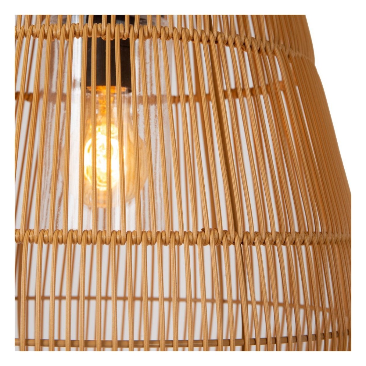 Lucide 03844/01/72 NERIDA - Lampa wisząca do wewnątrz i na zewnątrz - 35 cm - 1xE27 - IP44 - Naturalna