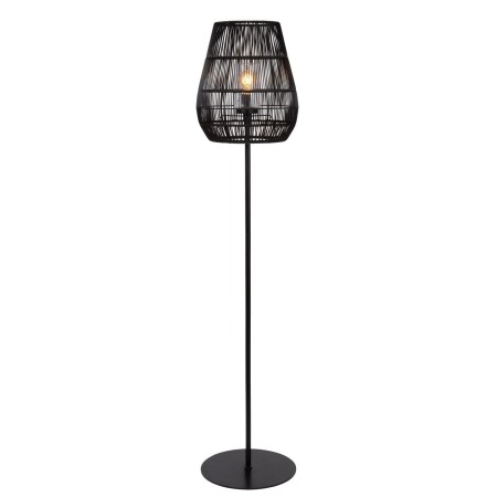 Lucide 03845/81/30 NERIDA - Lampa podłogowa do wewnątrz i na zewnątrz - 35 cm - 1xE27 - IP44 - Czarna