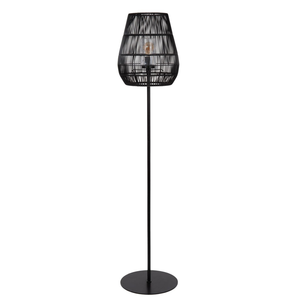 Lucide 03845/81/30 NERIDA - Lampa podłogowa do wewnątrz i na zewnątrz - 35 cm - 1xE27 - IP44 - Czarna