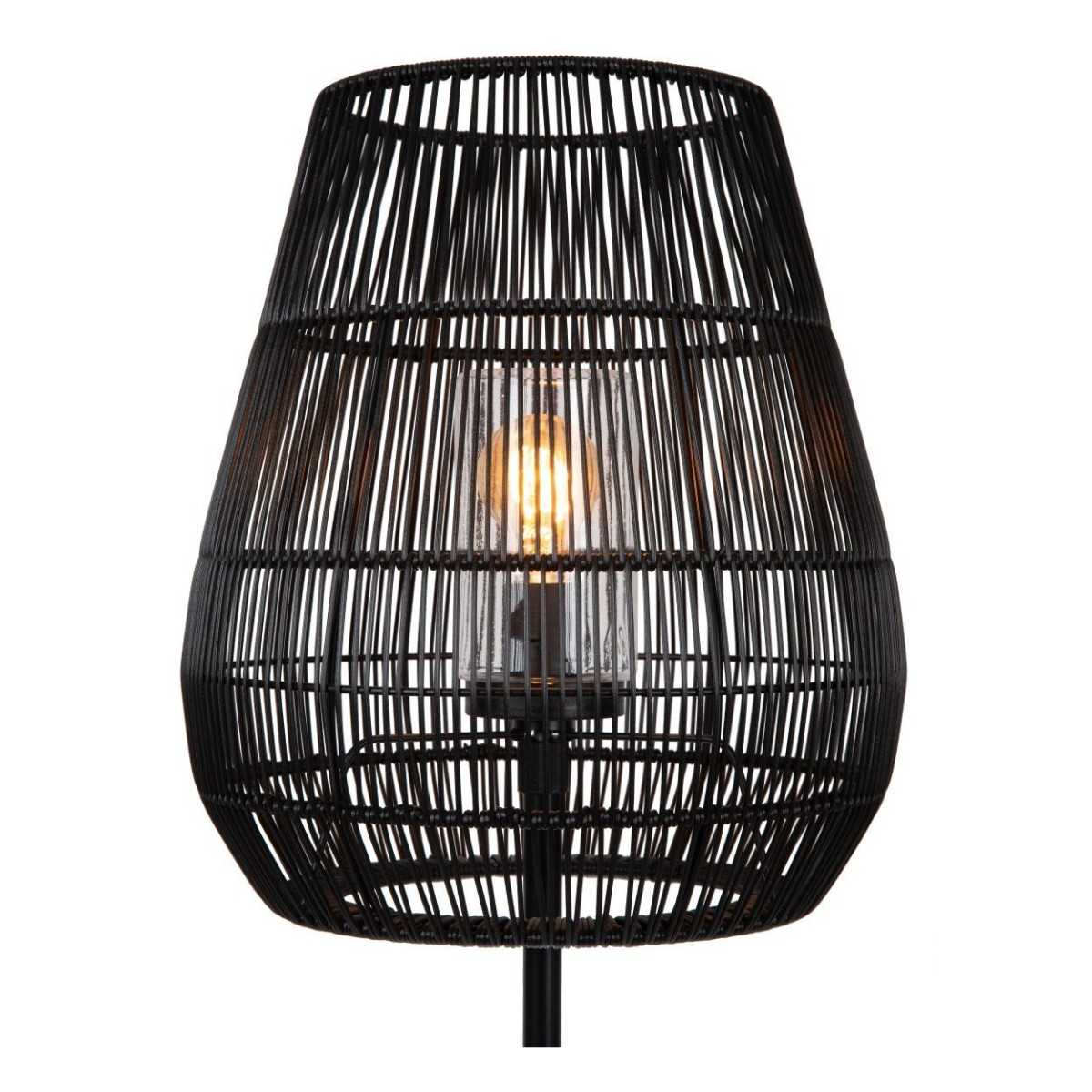 Lucide 03845/81/30 NERIDA - Lampa podłogowa do wewnątrz i na zewnątrz - 35 cm - 1xE27 - IP44 - Czarna