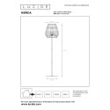 Lucide 03845/81/30 NERIDA - Lampa podłogowa do wewnątrz i na zewnątrz - 35 cm - 1xE27 - IP44 - Czarna