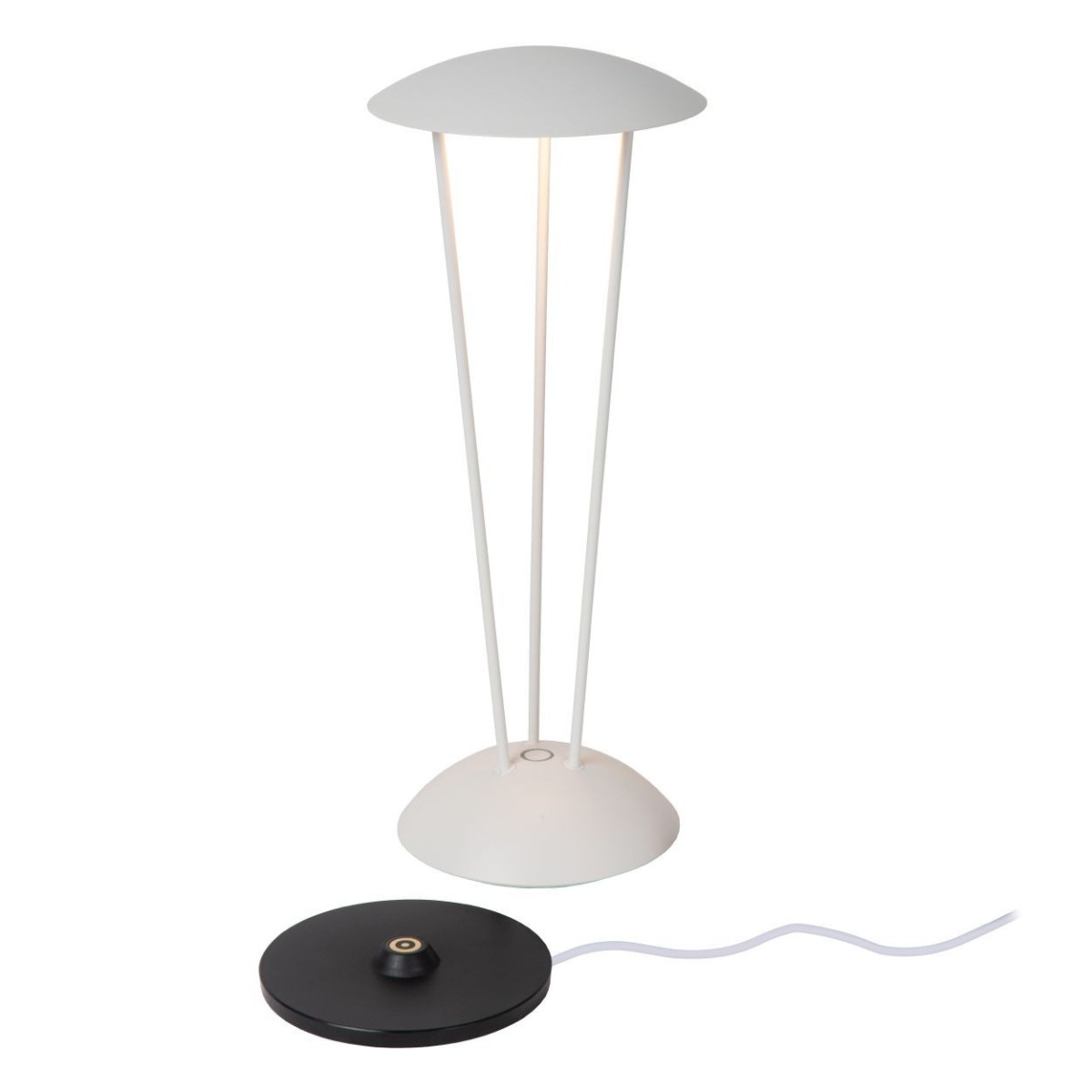 Lucide 27504/02/31 RENEE - Lampa stołowa akumulatorowa do wewnątrz i na zewnątrz - Akumulator - 12.3 cm - Dioda LED Ściemnial…