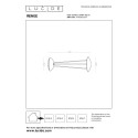 Lucide 27504/02/31 RENEE - Lampa stołowa akumulatorowa do wewnątrz i na zewnątrz - Akumulator - 12.3 cm - Dioda LED Ściemnial…