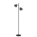 Lucide 30797/02/30 SENSAS - Lampa podłogowa - 2xGU10 (ES111) - Czarna