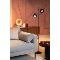 Lucide 30797/02/30 SENSAS - Lampa podłogowa - 2xGU10 (ES111) - Czarna