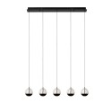 Lucide 13498/25/30 SENTUBAL - Lampa wisząca - LED ściemnialna - 5x5.3W 2700K - czarna