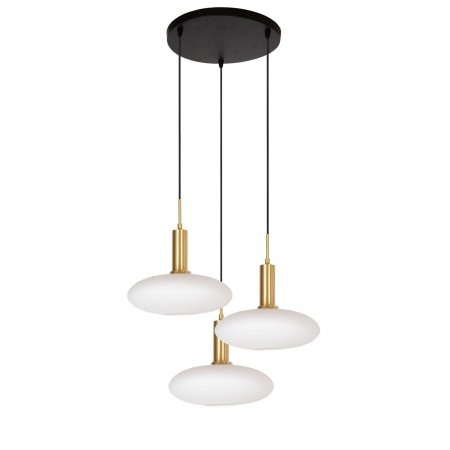 Lucide 25413/13/02 SINGALA - Lampa wisząca - 55 cm - 3xE27 - Matowe złoto - Mosiądz