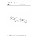 Lucide 09950/11/30 Zasilacz TRACK - 1-obwodowy System oświetlenia szynowego - podwójny - czarny (przedłużenie)
