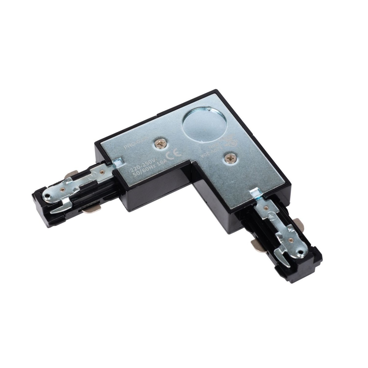 Lucide 09950/05/30 Łącznik L TRACK - 1-obwodowy System oświetlenia szynowego - Lewy - Czarny (przedłużenie)