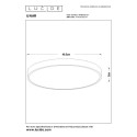 Lucide 79185/50/31 UNAR - Lampa sufitowa wpuszczana - 49.5 cm - LED 3 StepDim - 1x36W 2700K - Biała