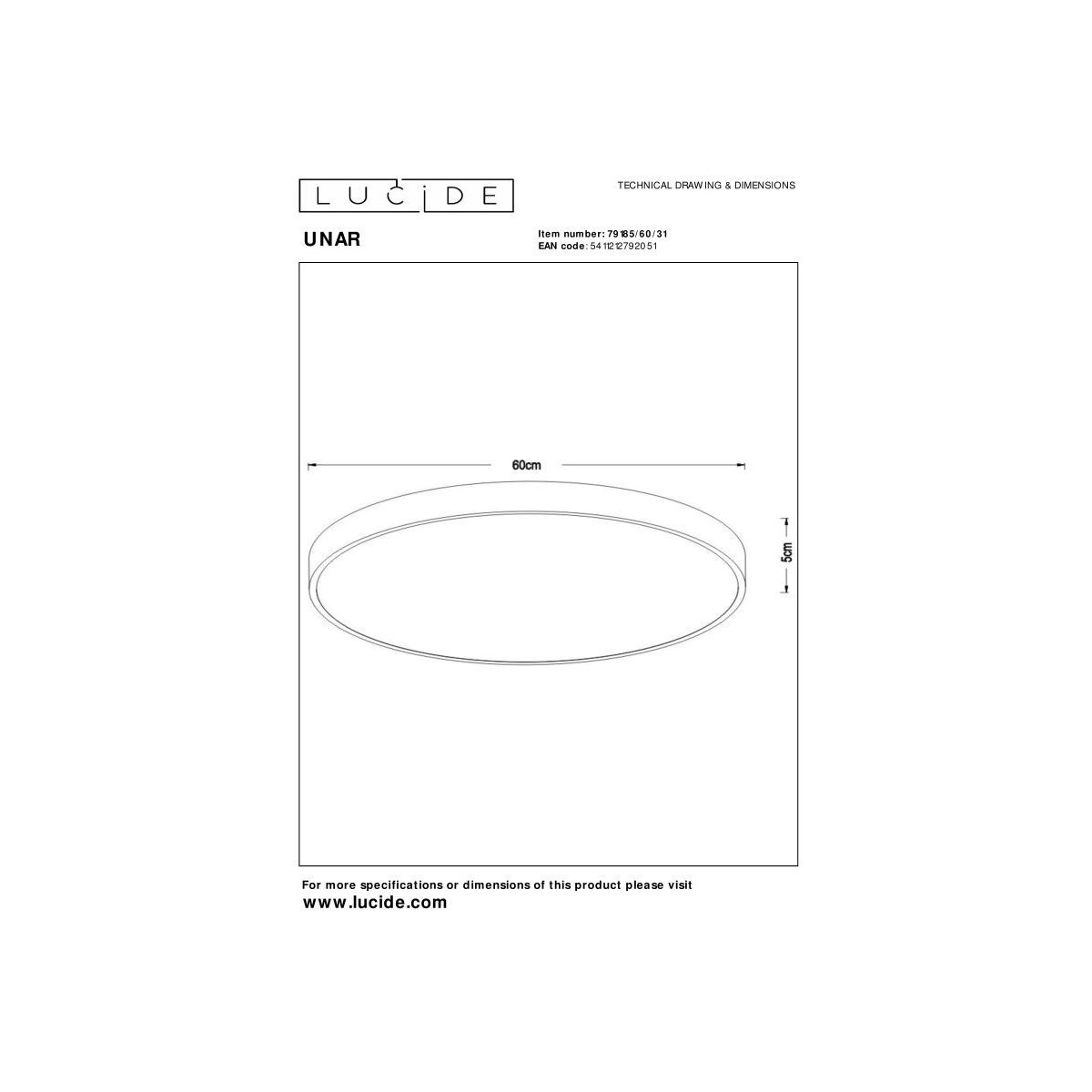Lucide UNAR 79185/60/31
