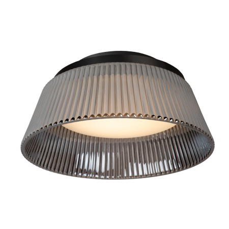 Lucide 25115/35/65 VIXI - Lampa sufitowa wpuszczana - 35 cm - Ściemniacz LED - 1x17.6 W 2900 K - Szary dymny