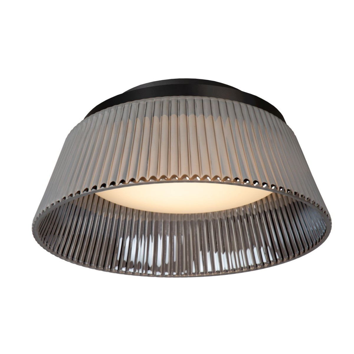Lucide 25115/35/65 VIXI - Lampa sufitowa wpuszczana - 35 cm - Ściemniacz LED - 1x17.6 W 2900 K - Szary dymny