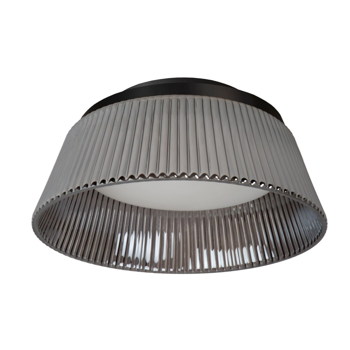 Lucide 25115/35/65 VIXI - Lampa sufitowa wpuszczana - 35 cm - Ściemniacz LED - 1x17.6 W 2900 K - Szary dymny