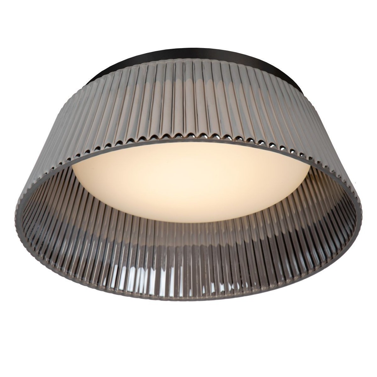 Lucide 25115/35/65 VIXI - Lampa sufitowa wpuszczana - 35 cm - Ściemniacz LED - 1x17.6 W 2900 K - Szary dymny