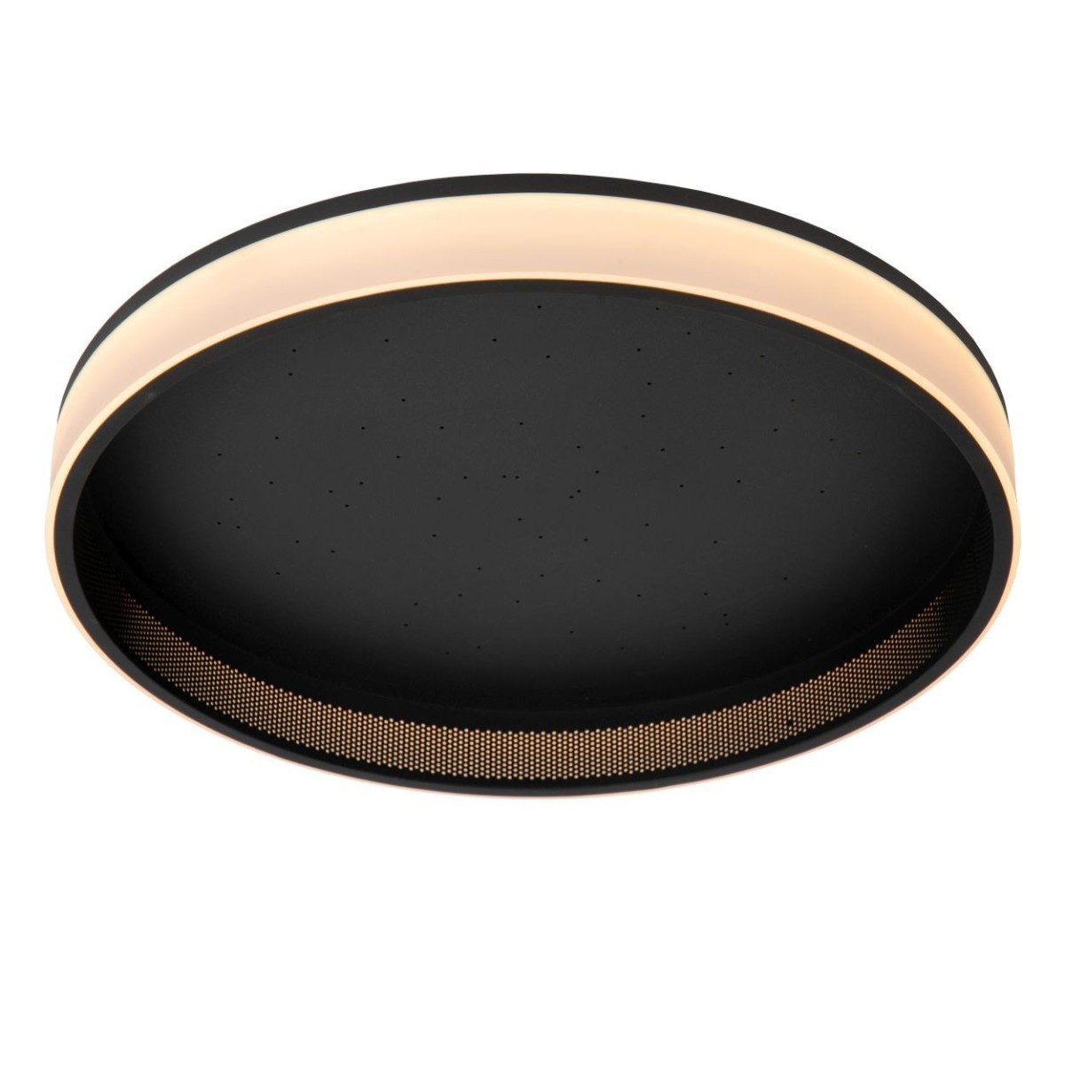 Lucide 71102/40/30 ESTREJA - Flush ceiling light - 40 cm- LED 3 StepDim - CCT - 2500K-3000K - Black
