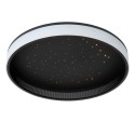 Lucide 71102/40/30 ESTREJA - Flush ceiling light - 40 cm- LED 3 StepDim - CCT - 2500K-3000K - Black