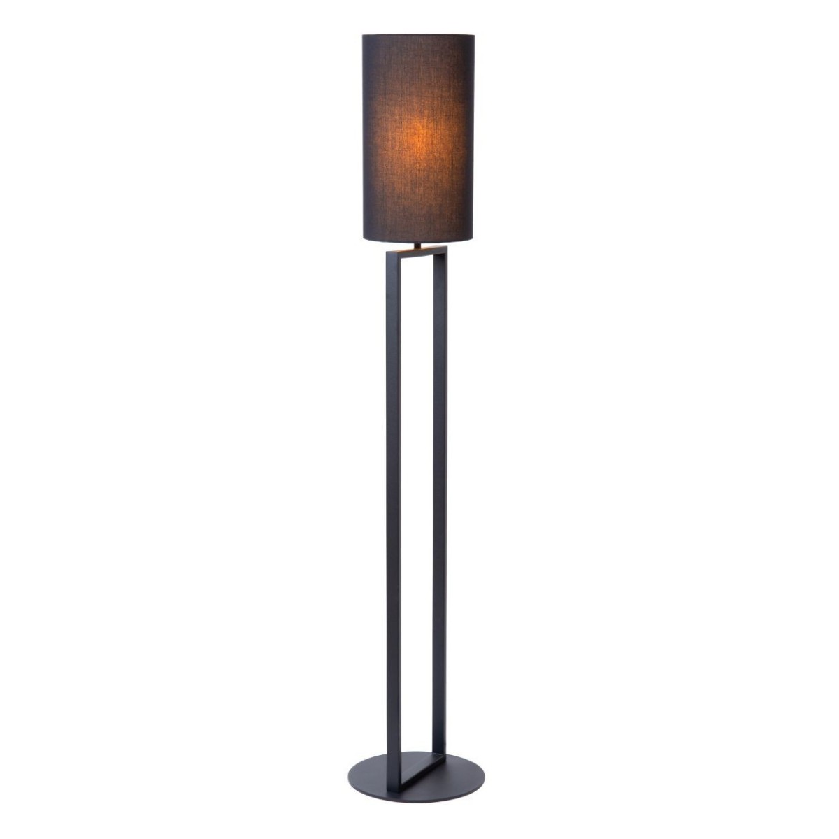 Lucide 30762/81/30 HERMAN - Lampa podłogowa - 26 cm - 1xE27 - Czarna