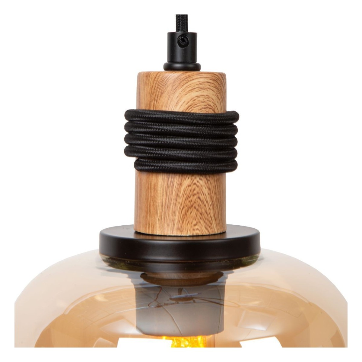 Lucide 45408/03/62 ILONA - Lampa wisząca - 3xE27 - Bursztynowa