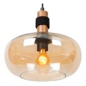 Lucide 45408/30/62 ILONA - Lampa wisząca - 30 cm - 1xE27 - Bursztynowa