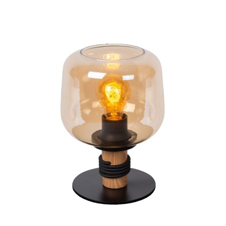 Lucide 45508/01/62 ILONA - Lampa stołowa - 18 cm - 1xE27 - Bursztynowa