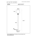Lucide 45708/01/62 ILONA - Lampa podłogowa - 34 cm - 1xE27 - Bursztynowa