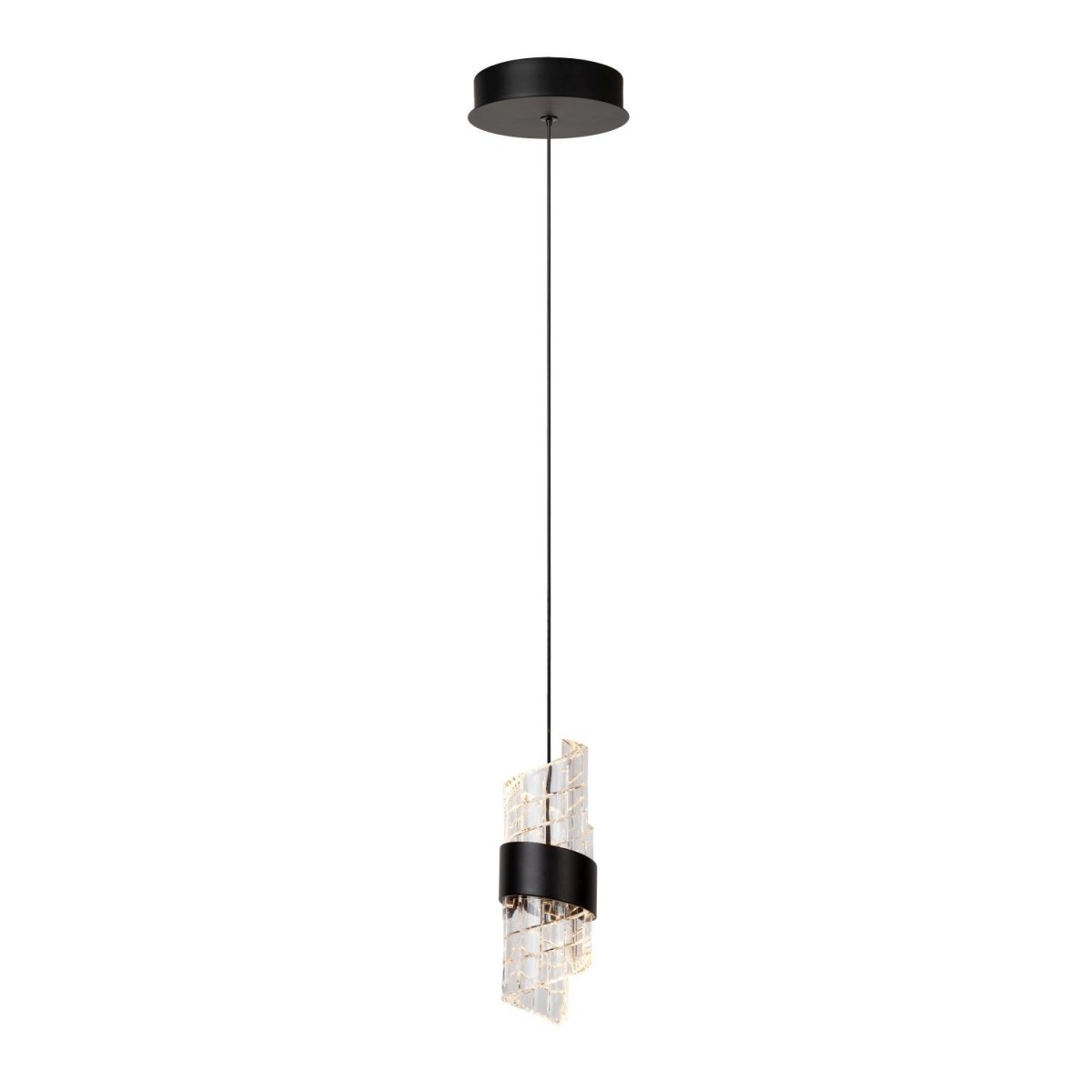 Lucide 13496/07/30 KLIGANDE - Lampa wisząca - 13 cm - LED - 1x9W 2700K - Czarny