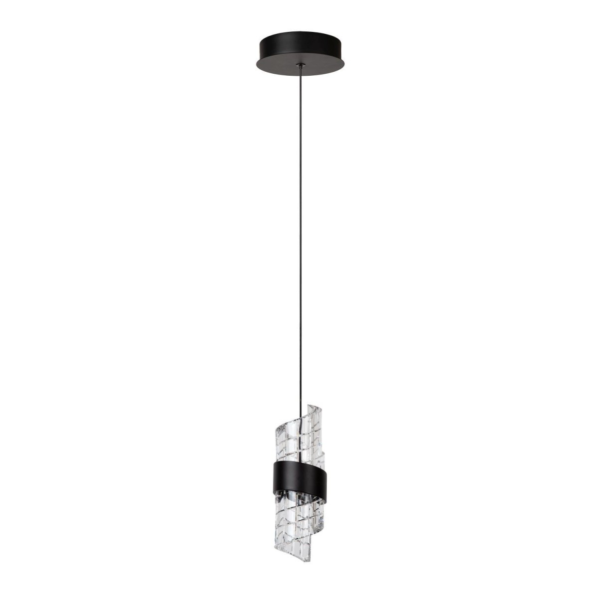 Lucide 13496/07/30 KLIGANDE - Lampa wisząca - 13 cm - LED - 1x9W 2700K - Czarny