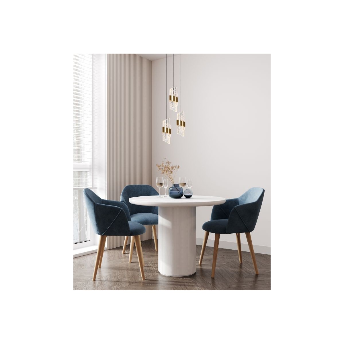 Lucide 13496/21/02 KLIGANDE - Lampa wisząca - 25 cm - Ściemniacz LED - 3x8W 2700K - Matowe złoto - Mosiądz