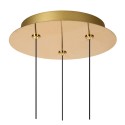 Lucide 13496/21/02 KLIGANDE - Lampa wisząca - 25 cm - Ściemniacz LED - 3x8W 2700K - Matowe złoto - Mosiądz