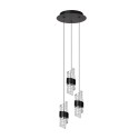 Lucide 13496/21/30 KLIGANDE - Lampa wisząca - 25 cm - Ściemniacz LED - 3x8W 2700K - Czarny