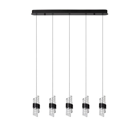 Lucide 13496/35/30 KLIGANDE - Lampa wisząca - LED ściemnialna - 5x7.8W 2700K - czarna