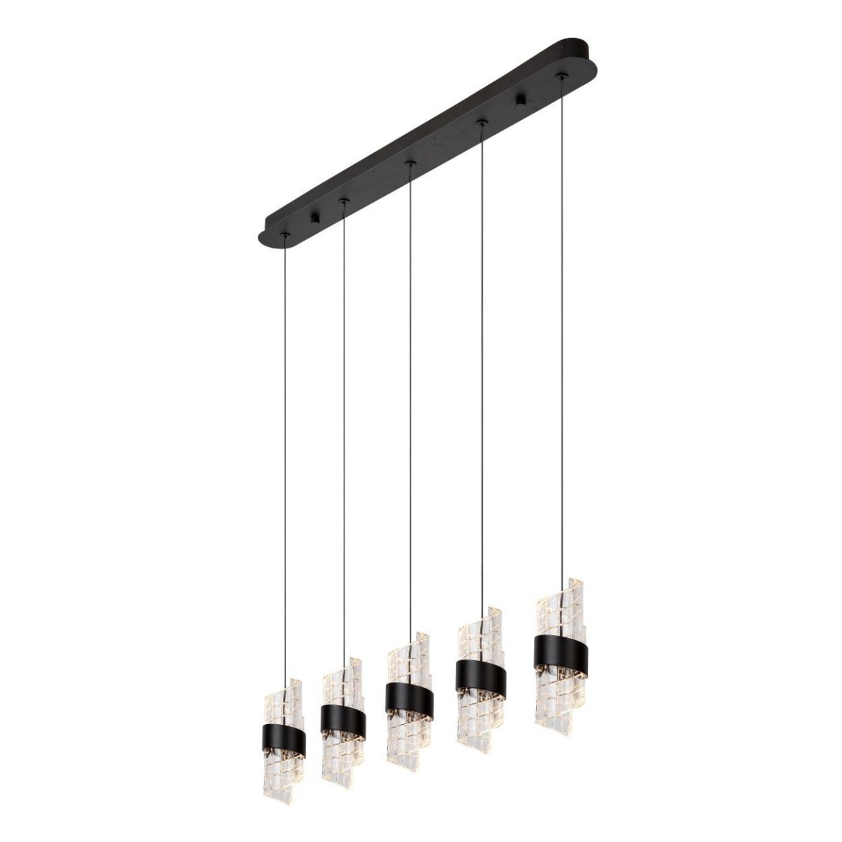 Lucide 13496/35/30 KLIGANDE - Lampa wisząca - LED ściemnialna - 5x7.8W 2700K - czarna