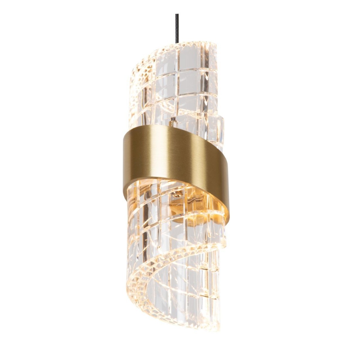 Lucide 13496/36/02 KLIGANDE - Lampa wisząca - 30 cm - Ściemniacz LED - 5x8W 2700K - Matowe złoto - Mosiądz